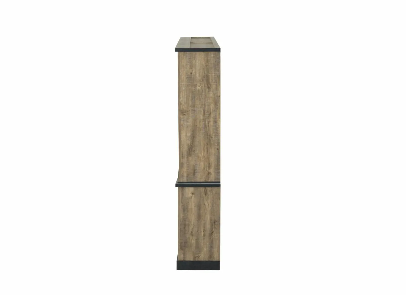 Vitrinekast Etienne 221cm - decor - zwart