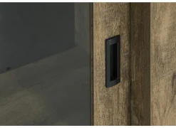 Vitrinekast Etienne 221cm - decor - zwart