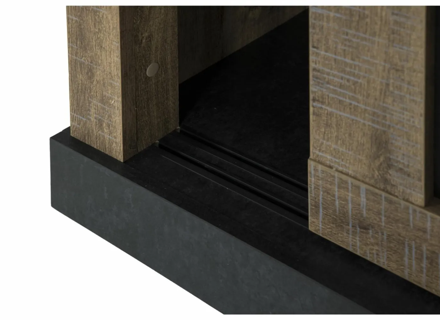 Vitrinekast Etienne 135cm - decor - industrial oak