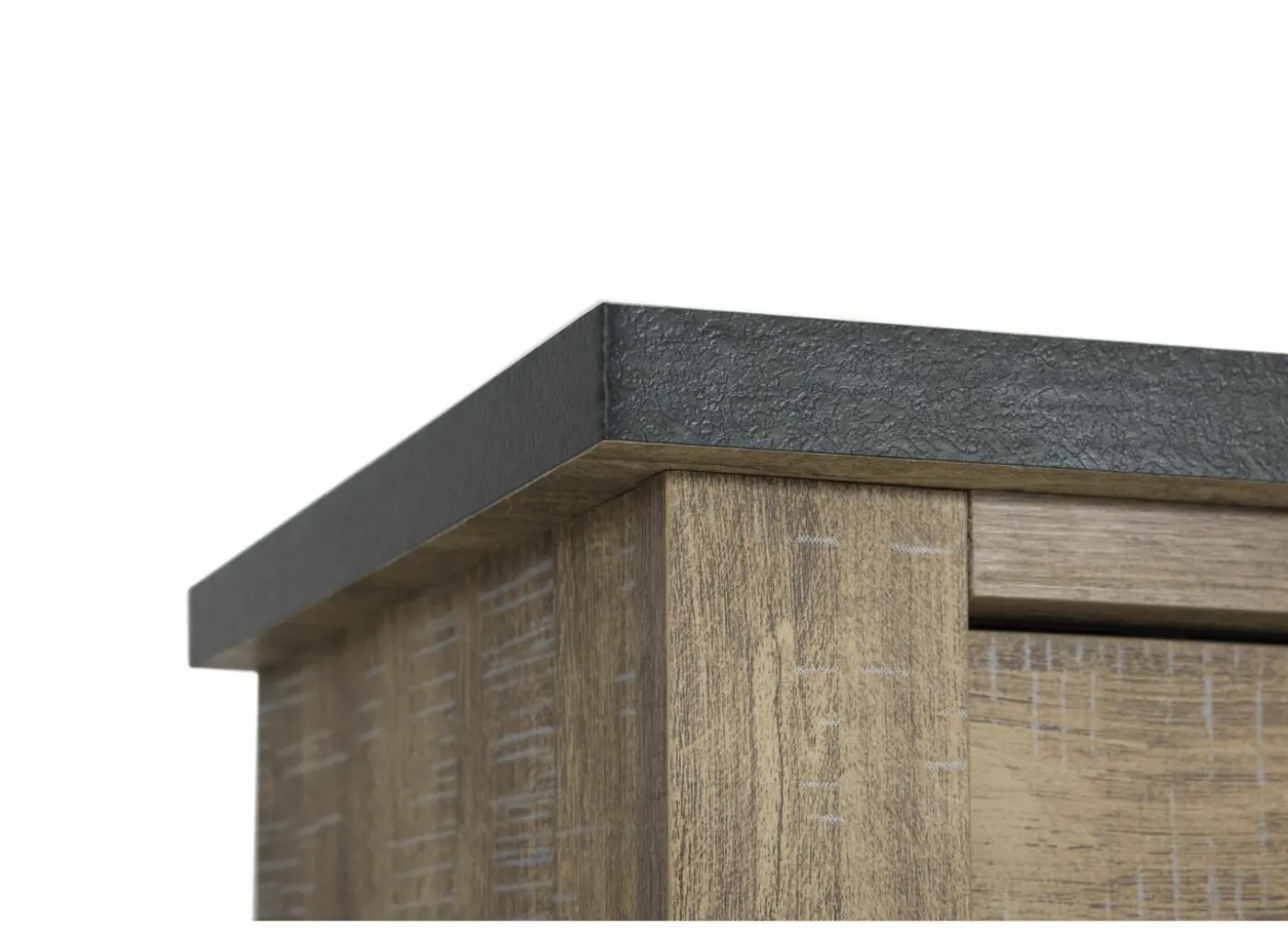 Vitrinekast Etienne 135cm - decor - industrial oak