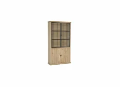 Vitrinekast Grimaldi 120,7cm - eik massief - naturel