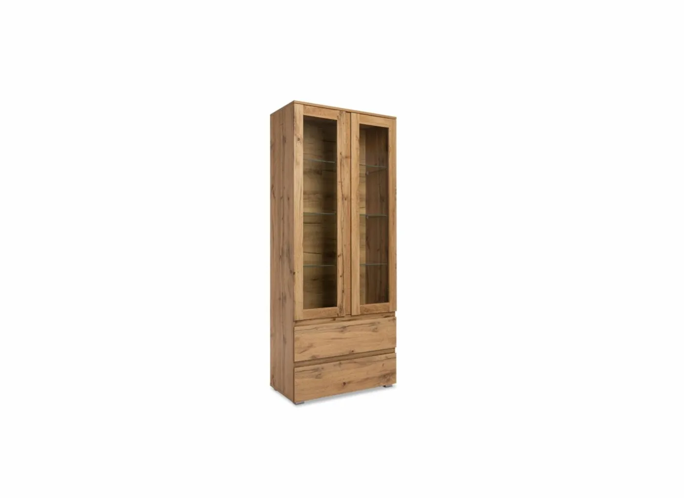 Vitrinekast Image 80cm - decor - honing eik