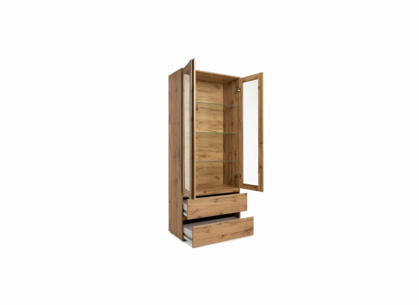 Vitrinekast Image 80cm - decor - honing eik