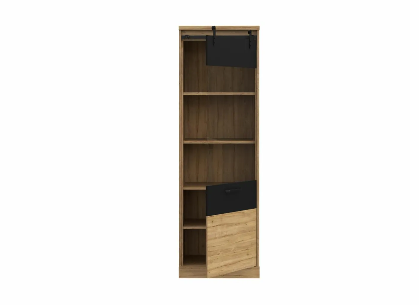 Vitrinekast Kaszimiro 63cm - decor - waterford eik & zwart