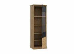 Vitrinekast Kaszimiro 63cm - decor - waterford eik & zwart