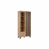 Vitrinekast Medan 92cm - melamine - artisanale eik
