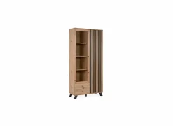 Vitrinekast Medan 92cm - melamine - artisanale eik
