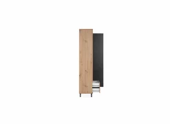 Vitrinekast Medan 92cm - melamine - artisanale eik