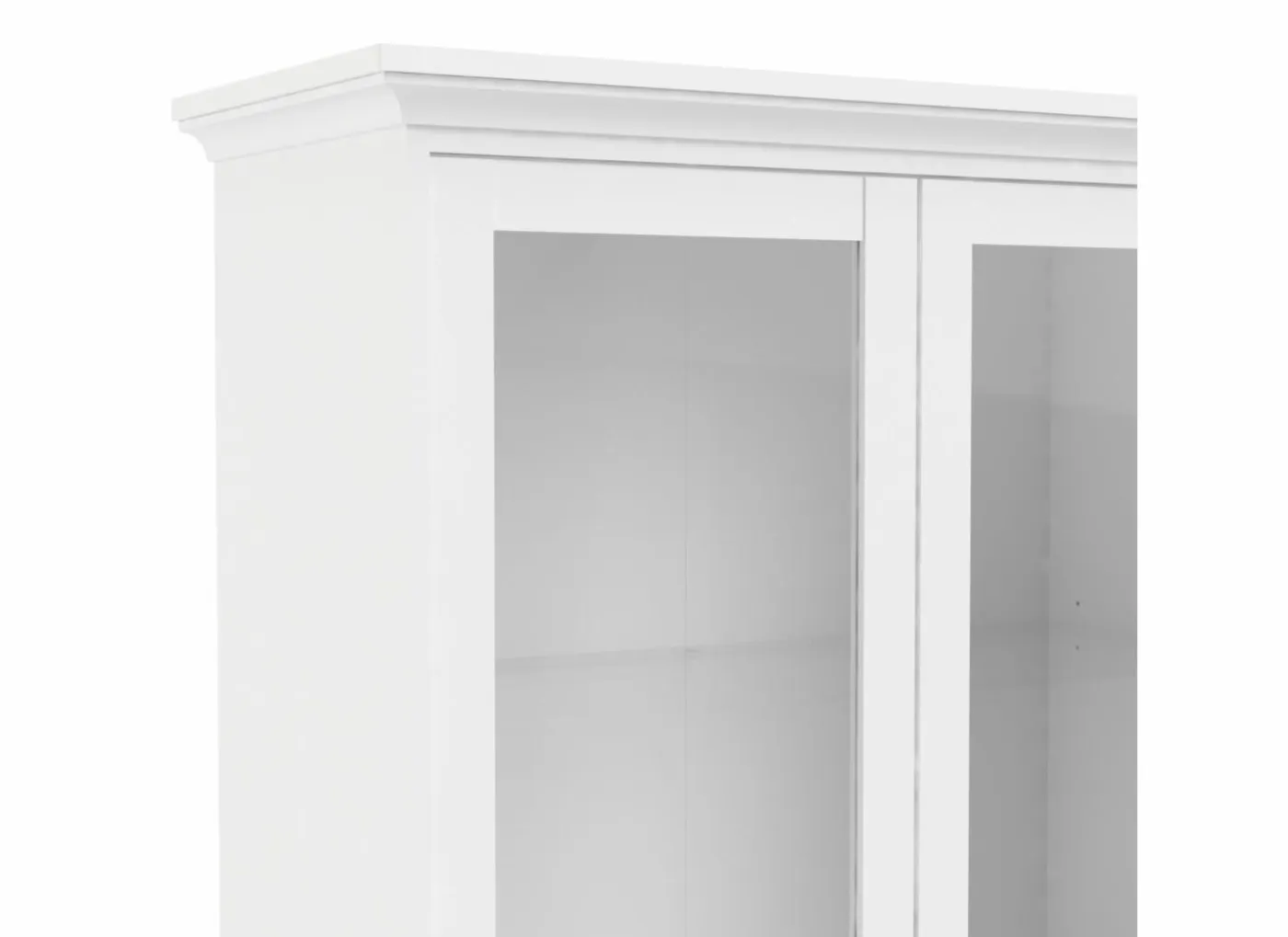 Vitrinekast Paris 96cm - decor - wit