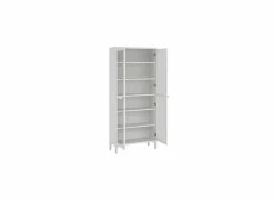 Vitrinekast Roma 89cm - decor - wit