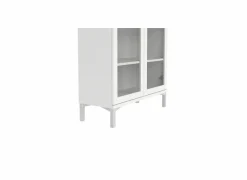 Vitrinekast Roma 89cm - decor - wit