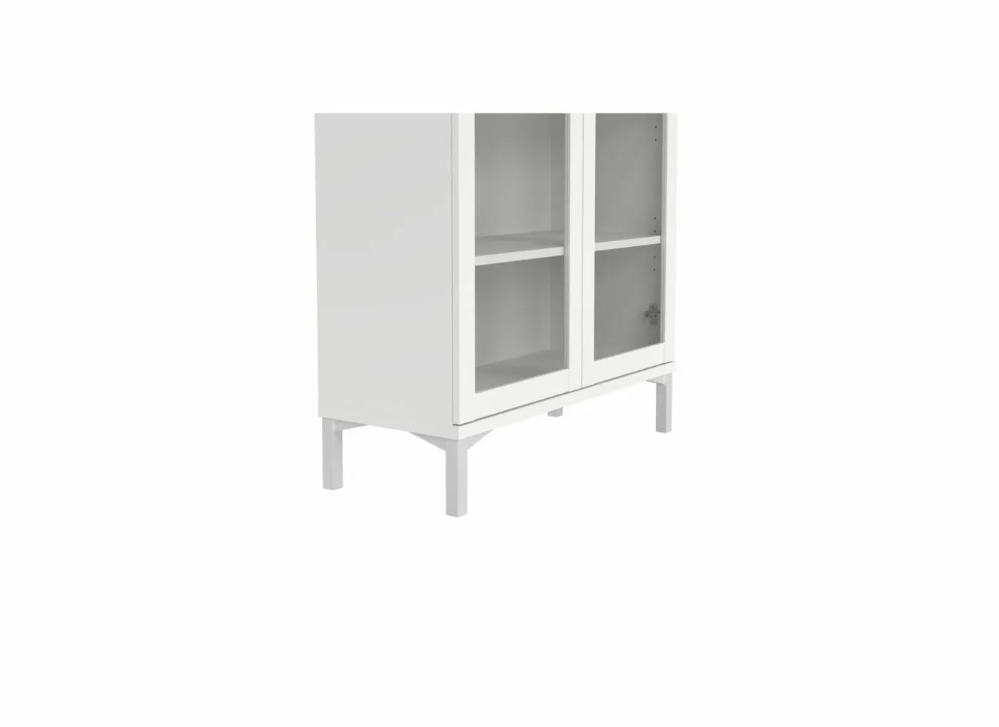 Vitrinekast Roma 89cm - decor - wit