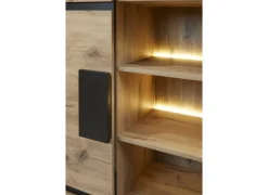 Vitrinekast Sanmarino 120cm - melamine - canyon oak