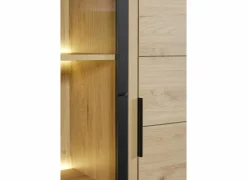 Vitrinekast Toby 120cm - melamine - castella oak
