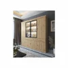 Vitrinekast Valencia 240cm - melamine - lichte eik