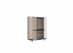 Vitrinekast Vodol 130cm - decor - zand & zwart
