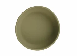 Voerbak Sili 350ml - silicoon - kaki