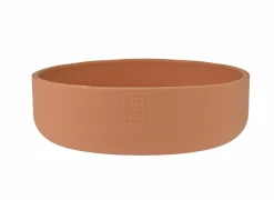 Voerbak Sili 350ml - silicoon - terracotta