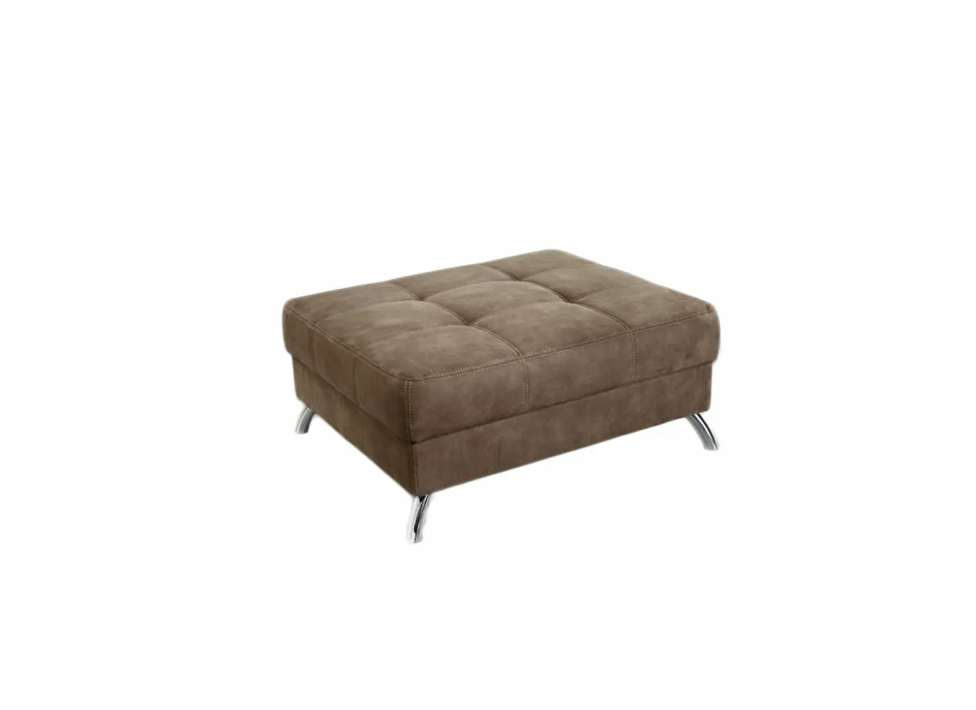 Voetenbank San Francisco 103x86cm stof cognac