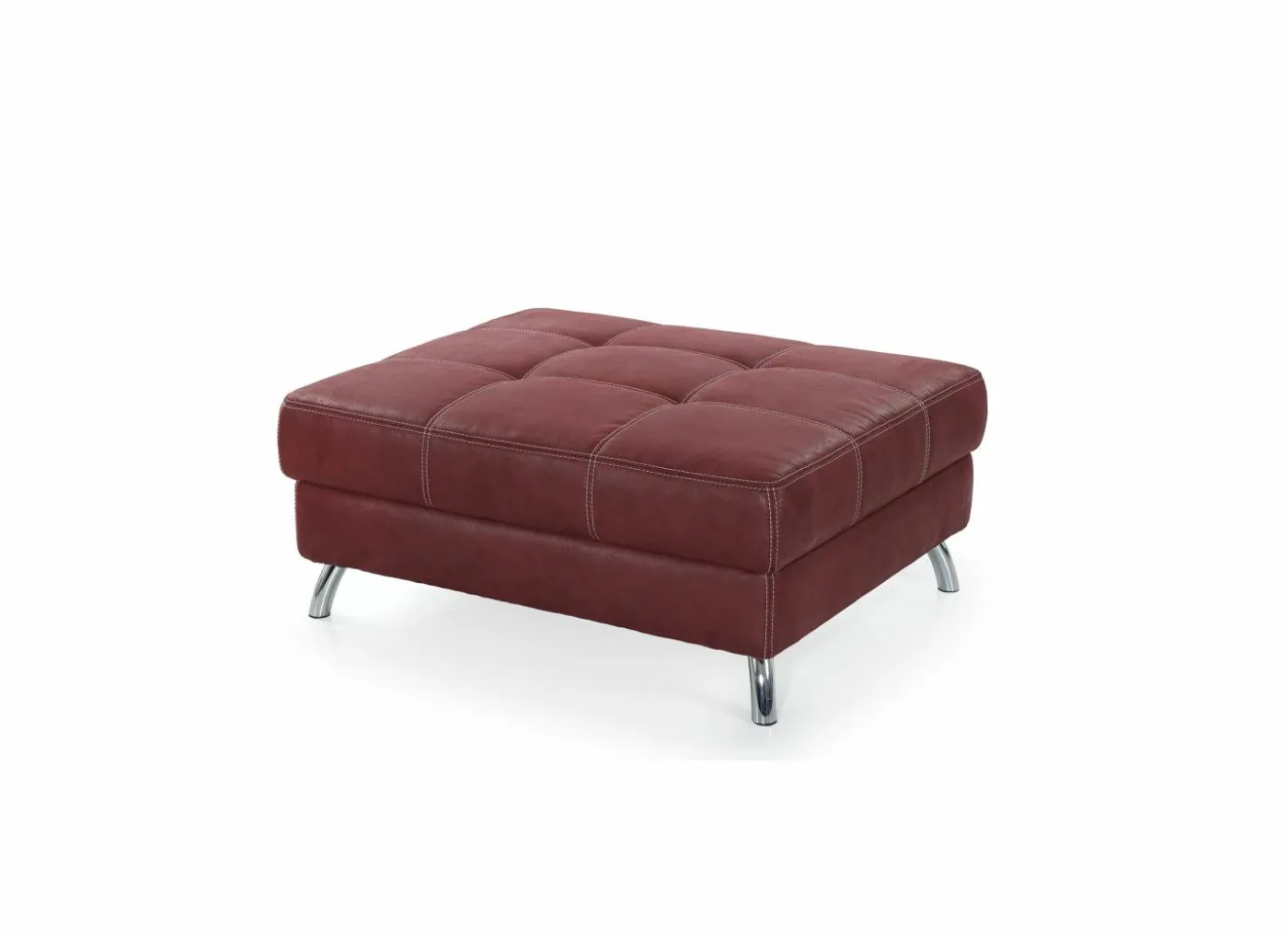 Voetenbank San Francisco 103x86cm stof rood