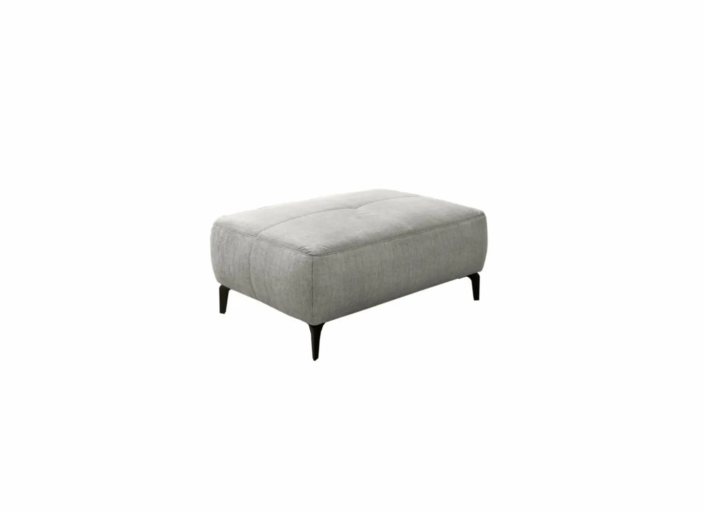 Voetenbank Saulo 114x81cm stof fluweel grijs