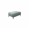 Voetenbank Saulo 114x81cm stof blauw