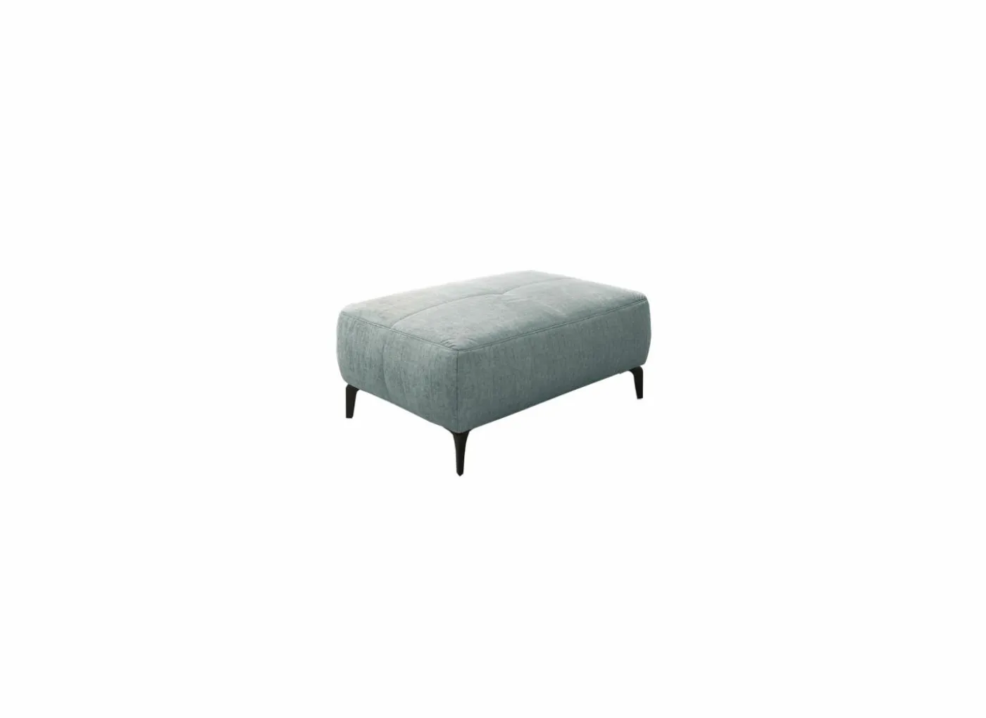 Voetenbank Saulo 114x81cm stof blauw