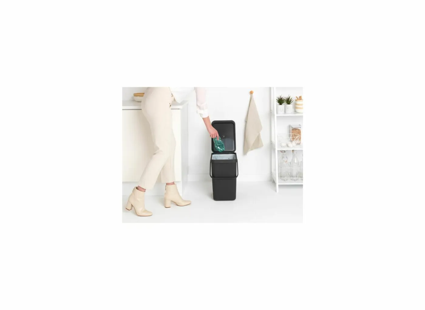 Vuilbak Sort & Go Brabantia 25L grijs
