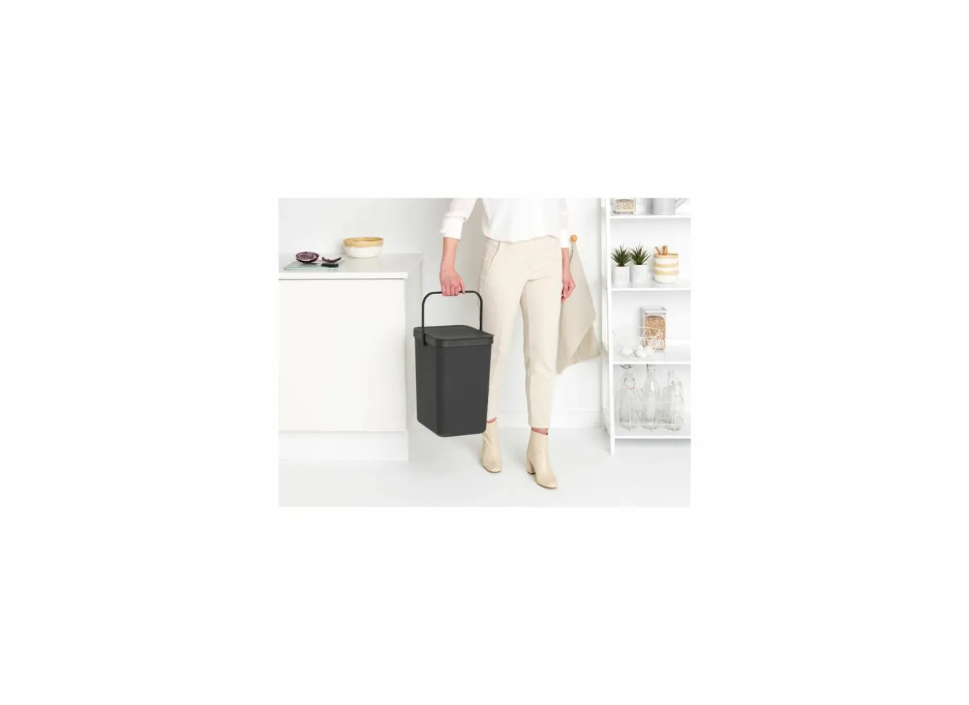 Vuilbak Sort & Go Brabantia 25L grijs