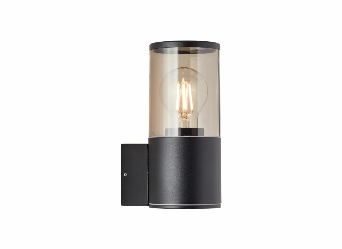 Wandlamp buiten Sergioro zwart 20W E27