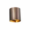 Wandlamp geborsteld brons 40W G9
