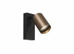 Wandlamp Geborsteld Brons GU10