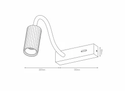 Wandlamp GU4 - aluminium - wit