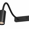Wandlamp GU4 - aluminium - zwart