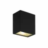Wandlamp Milos zwart 2x4,5W CREE LED