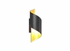 Wandlamp zwart goud 40W G9