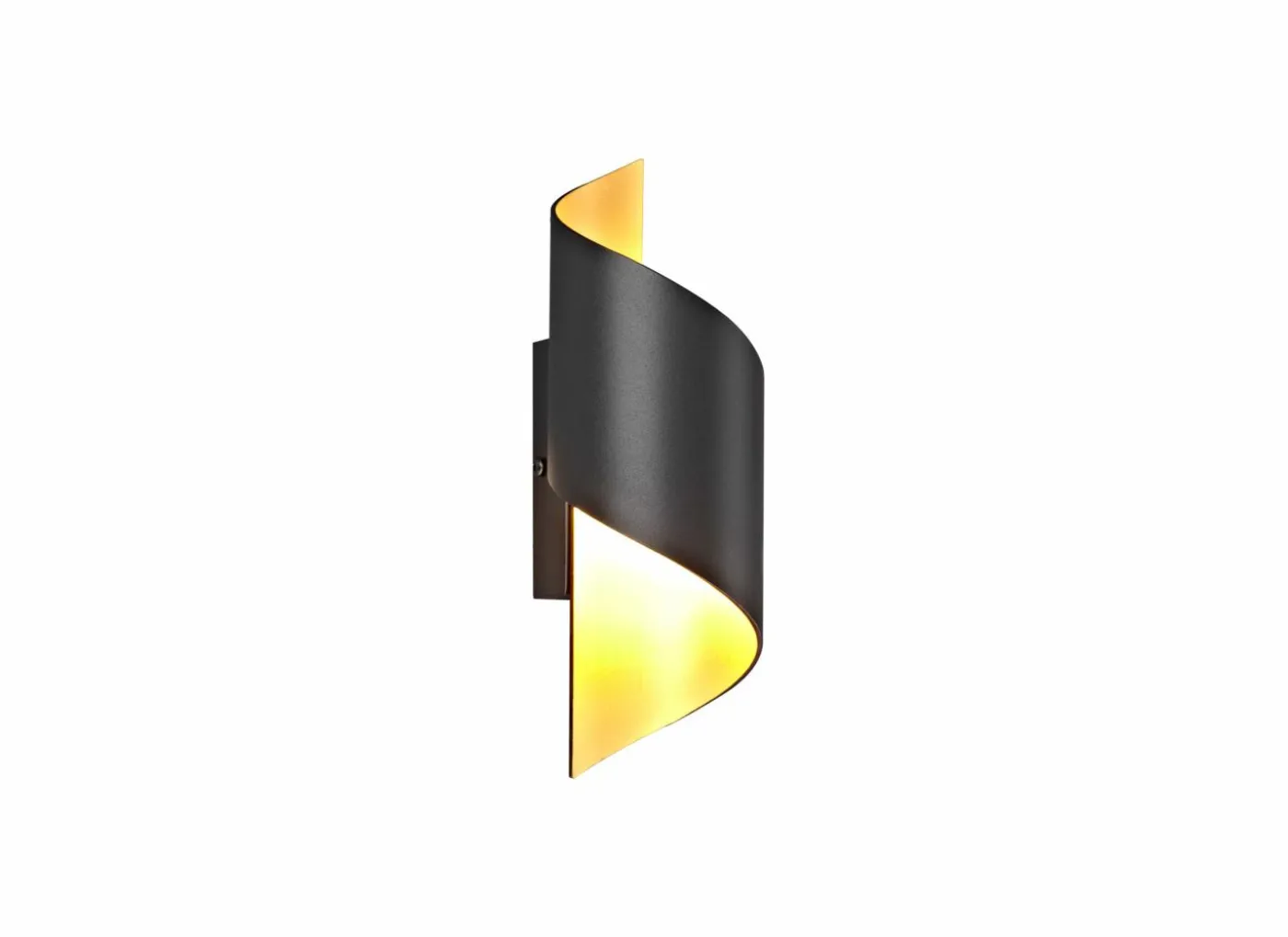 Wandlamp zwart goud 40W G9