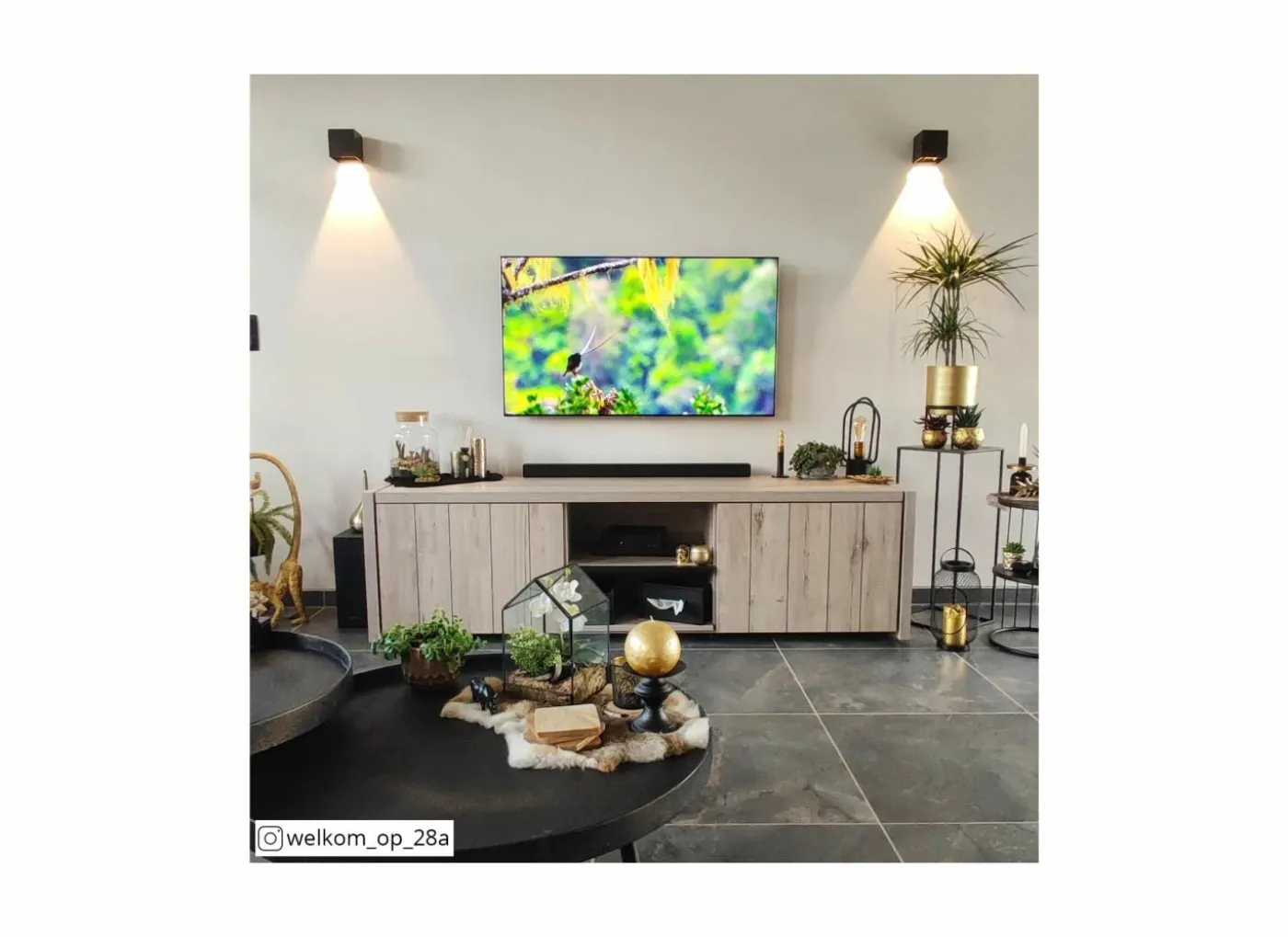 Wandlamp zwart goud 40W G9