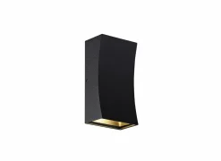 Wandlamp zwart 2x3W CREE LED