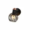 Wandlamp zwart 1x40W E14