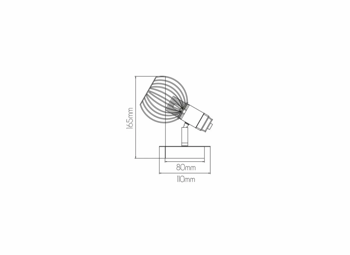 Wandlamp zwart 1x40W E14