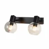 Wandlamp zwart 2x40W E14