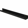 Wandplank Bergen 70x10x5cm - hout - zwart