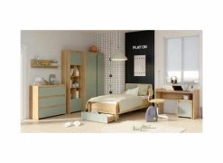 Wandplank Hoa 100x22x26cm - decor - mauvella eik & groen