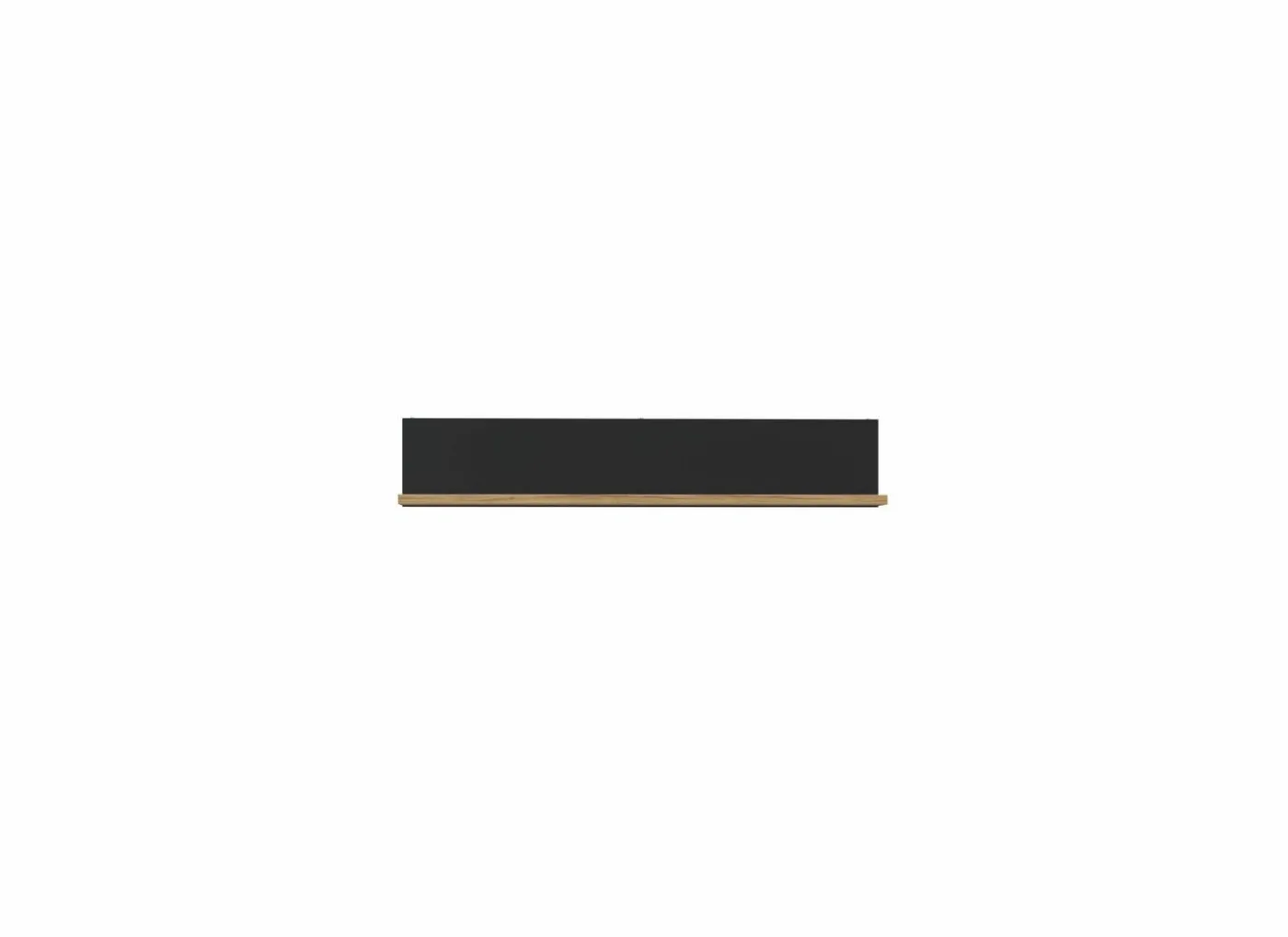 Wandplank Kaszimiro 160x22x30cm - decor - waterford eik & zwart