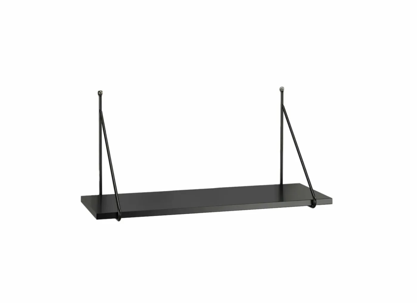 Wandplank Ruspoli 60x22x30cm zwart