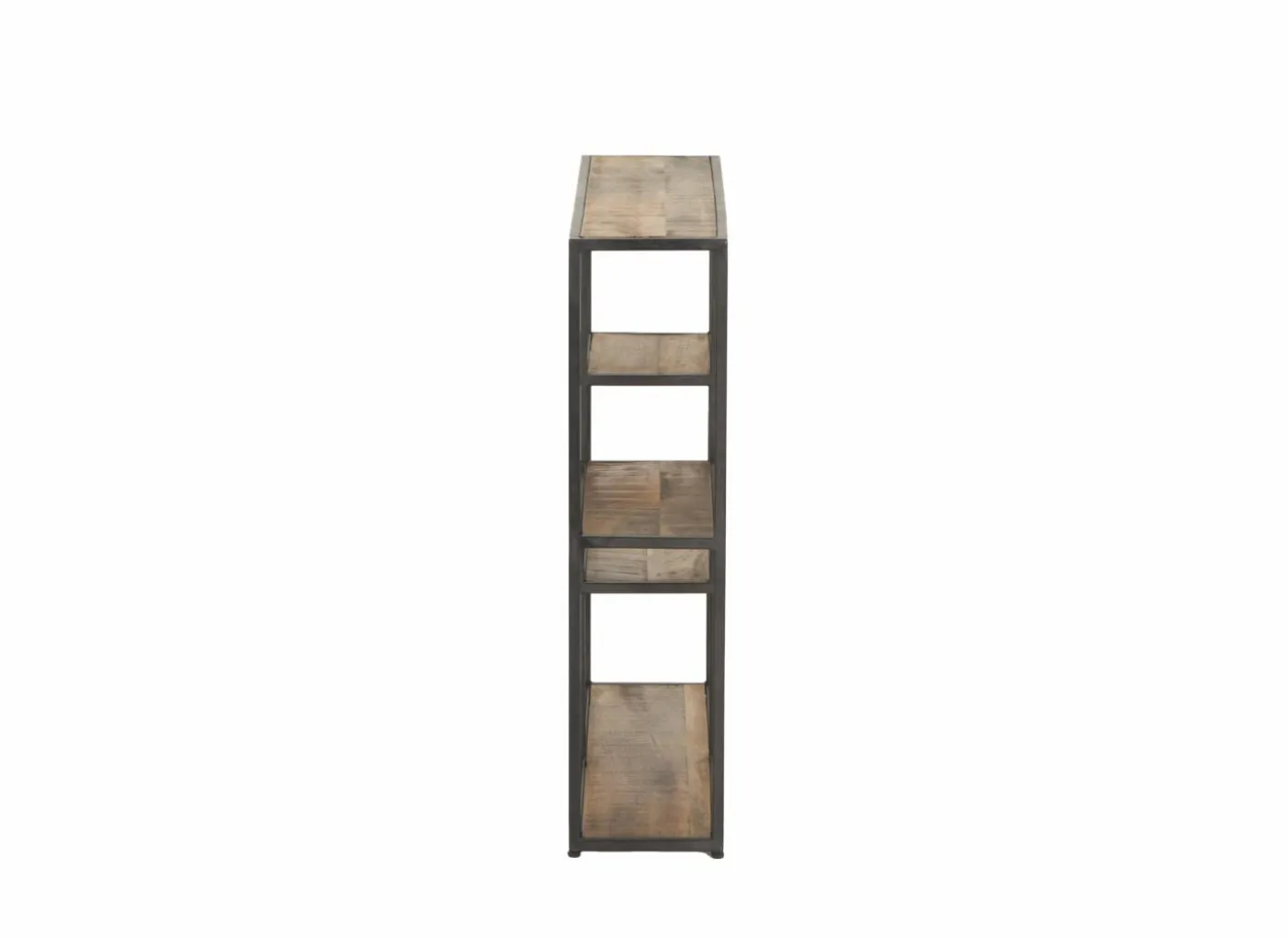 Wandrek Amador 80x20x80cm - mango massief - zwart & bruin