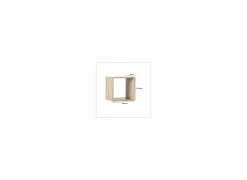 Wandrek Mix N' Modul 1 vak 34x32x34,5cm - decor - naturel