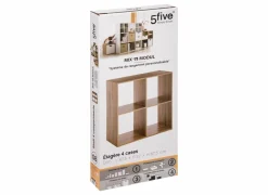 Wandrek Mix N' Modul 4 vakken 67,6x32x67,6cm - decor - naturel