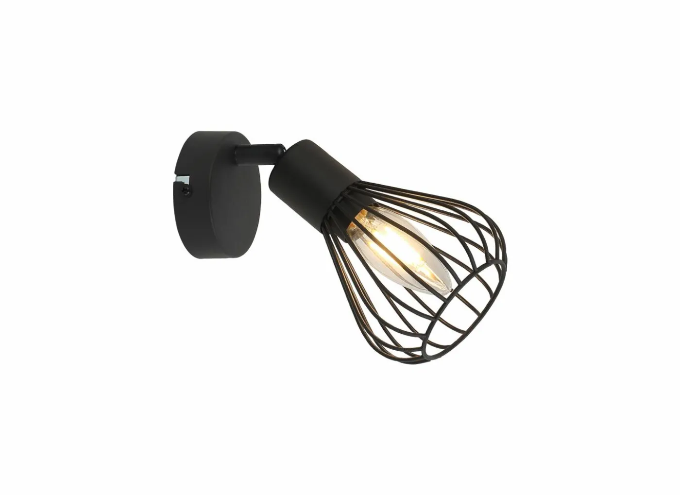 Wandspot Hernan zwart 25W E14